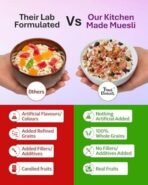 True Elements Fruity Nutty Delight Muesli 700g - 100% Wholegrain | Made with 17% Millets | Rich in Fibre & Protein | Breakfast Cereal | Diet Food - Fast UK Delivery - Image 3