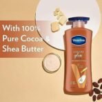 Vaseline Intensive Care, Cocoa Glow Serum-in-Lotion, 600ml, with 100% Pure Cocoa & Shea Butter, 48Hr Long-Lasting Moisturization, Body Lotion for Dry, Rough Skin - Fast UK Delivery - Image 7