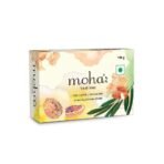 moha: Scrub Soap For Soft, Hydrate & Nourished Skin, Face With Walnut, Almond Oil & Honey Unisex Bathing Bar - 100gm (Pack of 6) - Fast UK Delivery