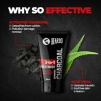 Beardo Activated Charcoal Face Wash, 100ml and BEARDO Ultraglow Face Cream SPF 30 for Men, 60g Combo - Fast UK Delivery - Image 5