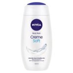 NIVEA Creme Soft 250ml Body Wash| Shower Gel with Natural Almond Oil|Clean, Healthy & Moisturized Skin|Microplastic Free - Fast UK Delivery
