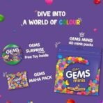 Cadbury Gems Chocolate Home Treats Pack, 142.2g/126.4g (Grammage may vary) - Fast UK Delivery - Image 5