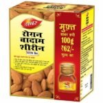 Dabur Roghan Badam Shireen - 100 ml | 100% Pure Sweet Badam Oil | Rich in Vitamin-E | For Healthy Hair & Skin | Sharpens Brain | Improves Digestion | Extracted From Almonds - Fast UK Delivery