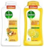 Dettol Body Wash and Shower Gel, Refresh - 250ml + Dettol Body Wash and Shower Gel, Nourish - 250ml - Fast UK Delivery - Image 2