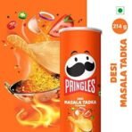 Kellogg's Pringles Desi Masala Tadka 107g (Pack of 4) - Fast UK Delivery - Image 3