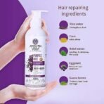 Ayouthveda Purple Rice Water & Kernel Protein Shampoo | With the Goodness of Betel Leaves & Guava Leaves | For Damage & Frizzy Hair | Helps To Restore Hair Texture (Pack of 2; 200ml each) - Fast UK Delivery - Image 5