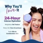 Aqualogica Illuminate + Hydra Gel Moisturizer with Wild Berries & Alpha Arbutin | 24 Hour Intense Hydration | Water-Like Gel Texture | Non-Sticky & Quick Absorbing for Luminous Skin | 200 g - Fast UK Delivery - Image 4