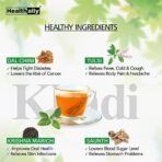 Healthally Herbal Green Tea Bag | Cold Cough Headache Relief Tea Bag | Digestion & Metabolism Immunity Booster Tea Bag | Tulsi, Kali Mirch, Daalchini & Saunth Mix Tea - 30 Tea Bags - Fast UK Delivery - Image 5