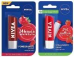 NIVEA Lip Balm, Fruity Strawberry Shine, 4.8g and NIVEA Lip Balm, Pomegranate Shine, 4.8g - Fast UK Delivery - Image 2