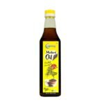 Nutriorg Cold Pressed 100% Organic Mustard Oil 1 L | Natural Filtration for Nutrients Retention | Essential Cooking Purpose | Unrefined | Can be Used for Hair & Skin - Fast UK Delivery