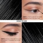 mCaffeine Shades Intense Ink Waterproof Eyeliner | 12 Hrs+ Intense Matte Stay | Flexi Tip Brush For One Stroke Precise Application | Makeup Beauty Eye liner | Quick Drying, Smudge-proof,Long Lasting, Black Eyeliner - 3.5ml - Fast UK Delivery - Image 7
