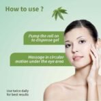 Ayouthveda Hemp Seed Under Eye Gel with Cooling Massage Roller|For Puffy Eyes, Dark Circles, Wrinkles & Fine Lines|With Hemp Seed Oil, Almond oil & Coffee| (Pack of 1;15ml) - Fast UK Delivery - Image 7
