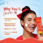 Aqualogica Detan+ Smoothie Face Wash with Glycolic Acid & Cherry Tomato for Men & Women for Tan removal, Hydrates & Gentle Exfoliates -Oily, Dry, Sensitive & Combination Skin -100ml (Pack of 1) - Fast UK Delivery - Image 6