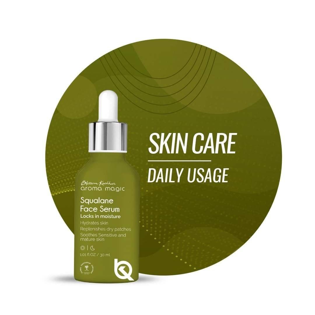 uk51hUUCNopL-1.jpg Aroma Magic Squalane Lightweight Face Serum | For Skin Hydration, Provides light Moisturization & Reduces Fine Lines, Restore Dry Patches| 30 ml (Pack of 1) - Fast UK Delivery - Image 1