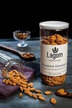Lagom Gourmet Roasted Almonds 1 Kg | Lightly Salted | Dry Roasted | No Oil Used | Roasted To Perfection | No Preservatives | No Artificial Flavors | Gluten Free | Non Gmo | Nuts Dry Fruits - Fast UK Delivery - Image 3