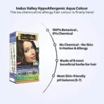 INDUS VALLEY Hypo Allergic Aqua Colour 100% Botanical Hair Colour, 30ml + 200g - Dark Brown (Pack of 1) - Fast UK Delivery - Image 4