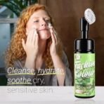 FASHION COLOUR Green Tea Foaming Face Wash | With Built-in Face Brush | Fights Dark Spots & Controls Oil | All Skin Types | Deep Cleansing | 150ml - Fast UK Delivery - Image 7
