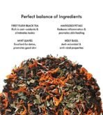 ISVARA Black Tea - Elixir of Youth, Strong, Malty blend of Darjeeling Black Tea, Marigold Petals, Mint, Basil, Rich in antioxidants, Loose tea leaves Good for Detox, skin health 40gm - Fast UK Delivery - Image 3