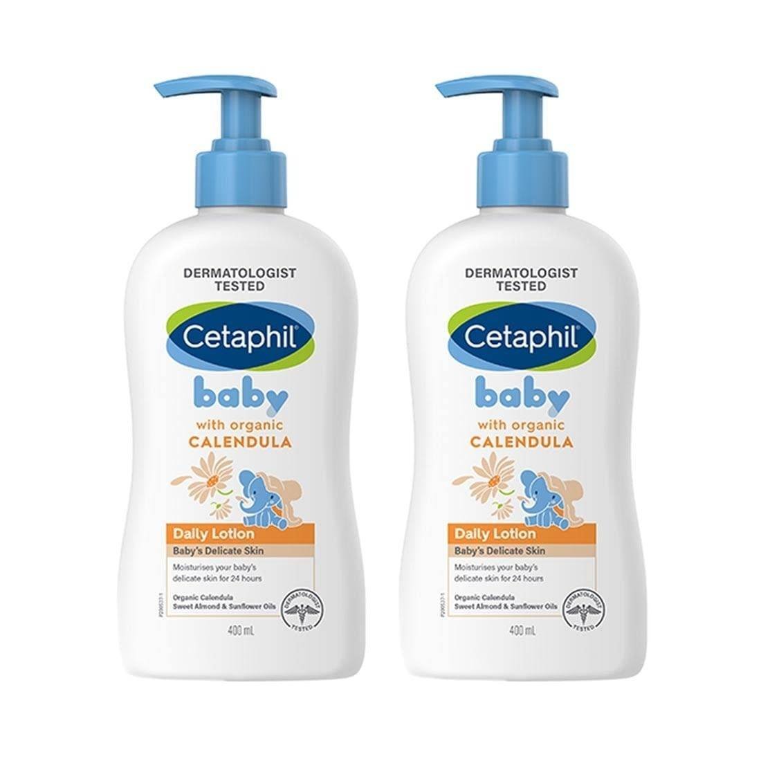 uk51ho7SSRscL-1-1.jpg Cetaphil Baby Daily Lotion with Organic Calendula - Pack of 2, White - Fast UK Delivery - Image 1