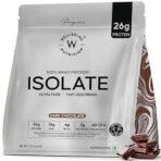 Wellbeing Nutrition 100% Whey Protein Isolate (Dark Chocolate) | 26g Protein, 13g EAA | Clinically Proven 2x Muscle Protein Synthesis| 4B CFU Probiotics | Digestive Enzymes | Easy to Digest | 1kg - Image 2