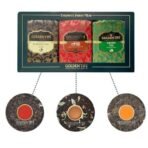 Golden Tips Healthy/Natural and Organic Combo 3-in-1 Tea Box Green Tea, Masala Chai and Darjeeling Tea in Handmade Paper Box (Pac of 3, 50 Gram Each), 150 gram - Fast UK Delivery - Image 3
