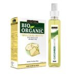 INDUS VALLEY Bio Organic Multani Mitti Powder | Healing Clay | Bentonite clay + Aloevera Cucumber water Toner - 200g+250ml - Fast UK Delivery