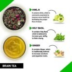 TEACURRY Brain Turmeric Tea (1 Month Pack, 30 Tea Bags)-Helps With Improving Memory And Concentration Level,50 Grams - Fast UK Delivery - Image 3