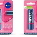 NIVEA Lip Caring Beauty Pink Lip Balm | Lip & Cheek Tint with SPF 30 (Pack of 2) - Fast UK Delivery