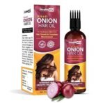 Healthally Khadi Onion Hair Oil Ayurvedic Hair Fall Control Oil for Men & Women, Hair Loss Breakage & Dandruff Control Onion Hair Oil | Chemicals Silicon Mineral Oil free Formula - 200ml - Fast UK Delivery - Image 2