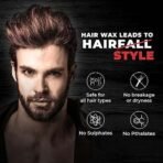 Beardo Stronghold Hair Wax For Men, 50 gm | Crystal Hair Wax with Aloe Vera & Castor Oil | Hair Wax Men | Hair Styling Wax for Glossy Finish & Shine | Strong Hold Hair Wax - Fast UK Delivery - Image 6