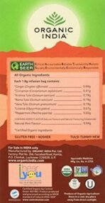 Organic India Tulsi Tummy Tea, 25 Tea Bags - Fast UK Delivery - Image 4