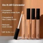 mCaffeine Serum Matte Medium Coverage All Skin Type Concealer for Face Makeup with Caffeine | Concealer for Dark Circles & Uneven Skin Tone | Concealer Stick For Women | Caramel Blend | 5ml - Fast UK Delivery - Image 4