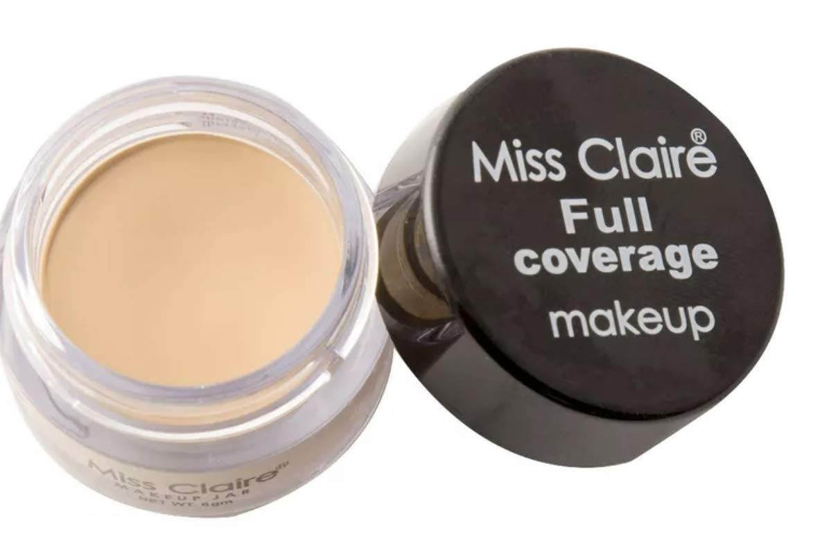 uk51iOLnPY9OL-1-1.jpg Miss Claire Full Coverage Acne Prone Makeup + Natural Concealer Cream #8, Beige, 6 G - Fast UK Delivery - Image 1