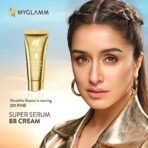 MyGlamm Super Serum BB Cream - 101 Cashew - 30gm | BB Cream with SPF 50 & Hyaluronic Acid | 24 Hr Long Lasting & Hydrating - Fast UK Delivery - Image 3