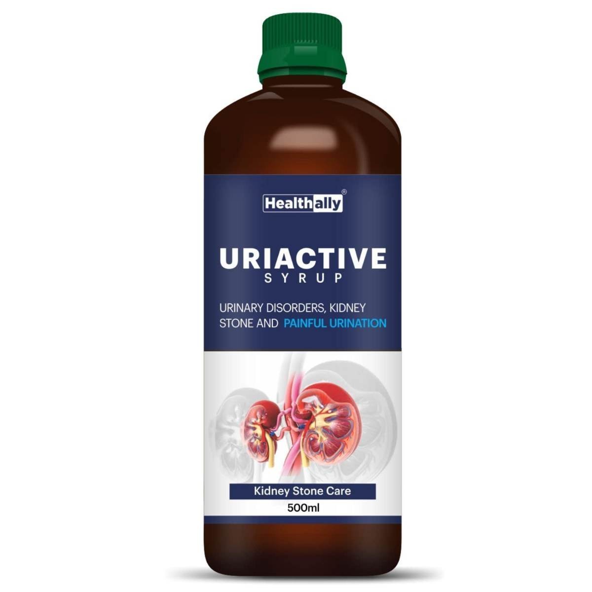 uk51ia1DInyDL.jpg Healthally Ayurvedic Uriactive Kidney Health,Renal Care Syrup|Kidney Detox|Stone/Pathari Remover|Varunchaal Gokhru Punarva Patharchur Syrup For Kidney Wellness - 500 ML - Fast UK Delivery - Image 1