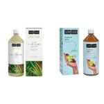 Kapiva Thar Aloe Vera Juice (with Pulp) Rejuvenates Skin and Hair Natural Juice for Skin Care No Added Sugar (1L) & Kapiva Triphala Juice Relieves Constipation & Improves Digestion No Added Sugar,1L - Fast UK Delivery