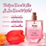 Plum BodyLovin' Tulip Don't Lie Eau De Parfum | Long Lasting & Luxurious Fresh Floral Fragrance | Luxury Perfume For Women | Tulip, Rose, Pomelo & Musk Notes (50 ml) - Fast UK Delivery - Image 4