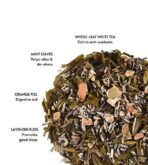 ISVARA White Tea - White Fusion, Lavender white tea with orange peel, mint, Rich in anti-oxidants, 40gm - Fast UK Delivery - Image 3