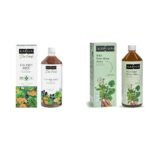 Kapiva Dia Free Juice, 1L | Clinically Proven Blood Sugar Care | Amla, Karela, Jamun, Guduchi & 7 More & Kapiva Wild Tulsi Giloy Juice | Fresh Tulsi and Neem-grown Giloy to Support Immune Health - Fast UK Delivery