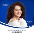 NIVEA Soft Light Moisturizer 100ml | Playful Peach | For Face, Hand & Body, Instant Hydration | Non-Greasy Cream | With Vitamin E & Jojoba Oil | All Skin Types - Fast UK Delivery - Image 5