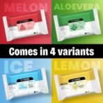 MARS Refreshing Wet Wipes for Face| Facial Cleansing | Refreshing & Skin Hydration| Soothing for skin | pH Balance & Alcohol Free | Nourishing with Fruit extract | 25 Wipes | Watermelon - Fast UK Delivery - Image 6