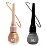 KINDED Eye Liner Liquid Waterproof Smudgeproof Longlasting Insta Bold Look Intense Colour Pigments Quick Drying Eyeliner Combo 5 ml each - Fast UK Delivery