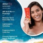 Aqualogica Detan+ Dewy Sunscreen with Cherry Tomato & Hyaluronic Acid with SPF 50 & PA++++ for Men & Women - For Normal, Dry & Combination Skin - 80g | Pack of 2 - Fast UK Delivery - Image 5