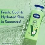 Vaseline Aloe Fresh Body Lotion,24 HR Long Lasting Moisturisation with Aloe Vera extract and Menthol, 600ml (Pack of 2) - Fast UK Delivery - Image 4