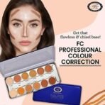 Fashion Colour Colour Correction Natural Makeup Base Full Palette - For All Skin Tones, Dermatologically Approved Creamy & Long Lasting, Total 12 Colours Available Natural Finish - Fast UK Delivery - Image 3