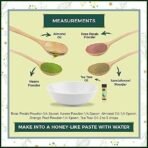 INDUS VALLEY Acne Control Facemask Rose Petals,Orange Peel, Neem, Almond Oil,Tea Tree Oil | Beauty Gift Set, Pack (30g+30+30=90g, 25ml+5ml=30ml) - Fast UK Delivery - Image 3
