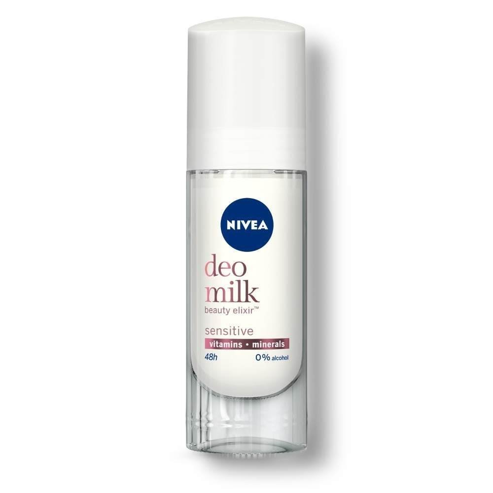 uk51jnmMSnsUL-1-1.jpg Nivea Deodorant, Deo Milk Sensitive Roll On For Women, 40 ml - Fast UK Delivery - Image 1