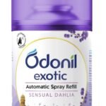 DABUR Odonil Exotic Automatic Spray Refill - 225Ml | Sensual Dahlia | 2X Long Lasting |Fits All Machines | 2200 Sprays Guaranteed | Lasts Upto 60 Days - Fast UK Delivery