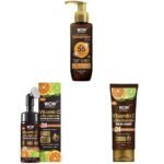 WOW Skin Science Sunscreen For All Skin Types Spf 55 Pa+++ Matte Look Ultra Light& Brightening Vitamin C Foaming Face Wash&Brightening Vitamin C Face Wash,Pack Of 1 - Fast UK Delivery