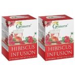 Grenera Hibiscus Tea 25 Dips (Pack of 2), Made With Real Hibiscus Petals, Delicious Red Tea For Sugar and High Blood Pressure Control, Hair Growth, Caffeine Free Infusion - Fast UK Delivery - Image 2
